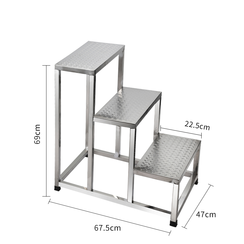 Bậc tam cấp inox